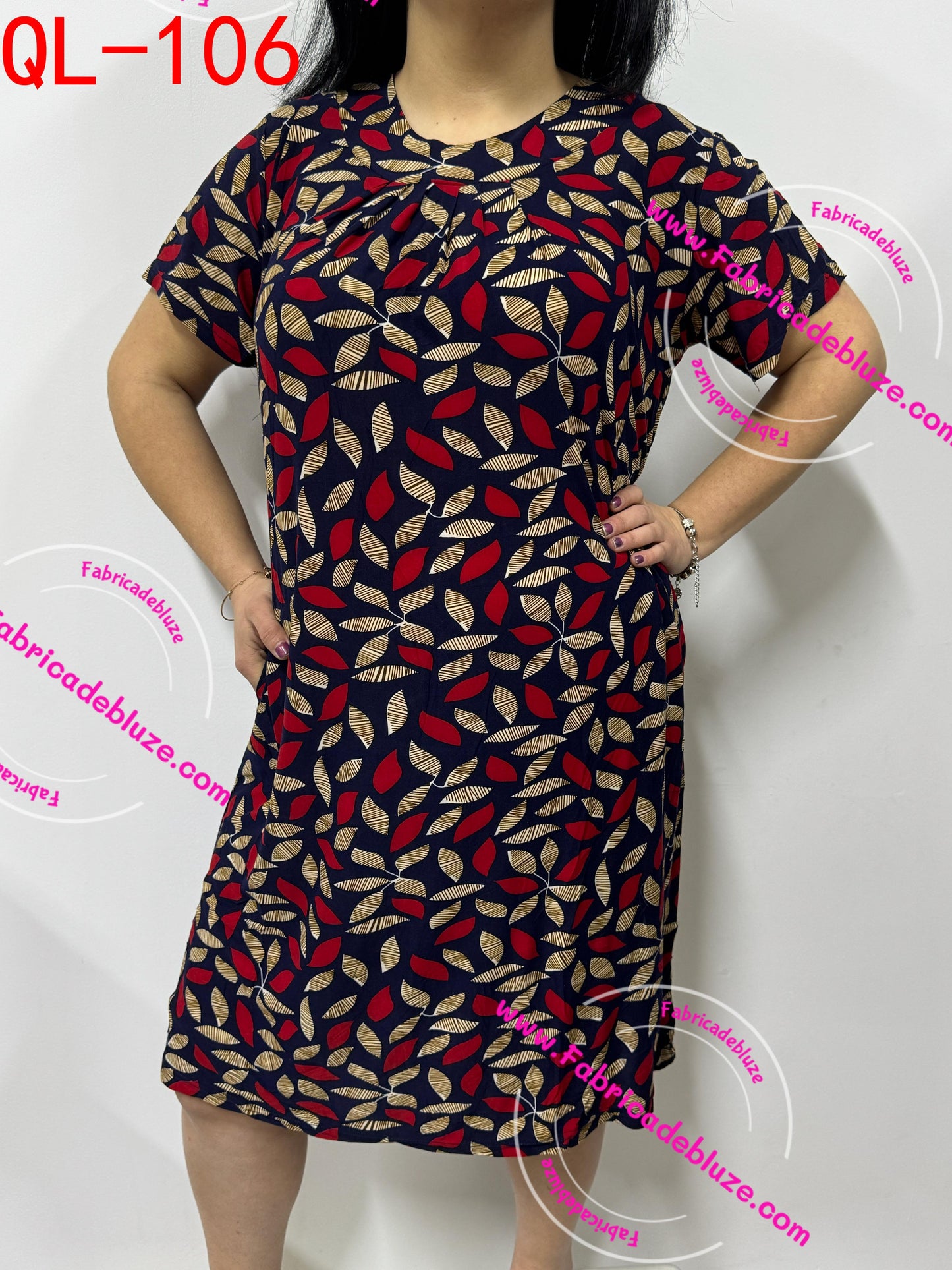 Rochie cu maneca scurta QL-106