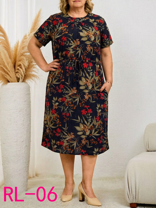 Рокля с къс ръкав QL-114