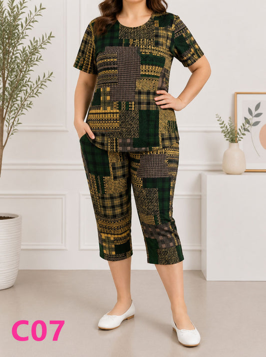 Compleu cu pantaloni trei sferturi C07