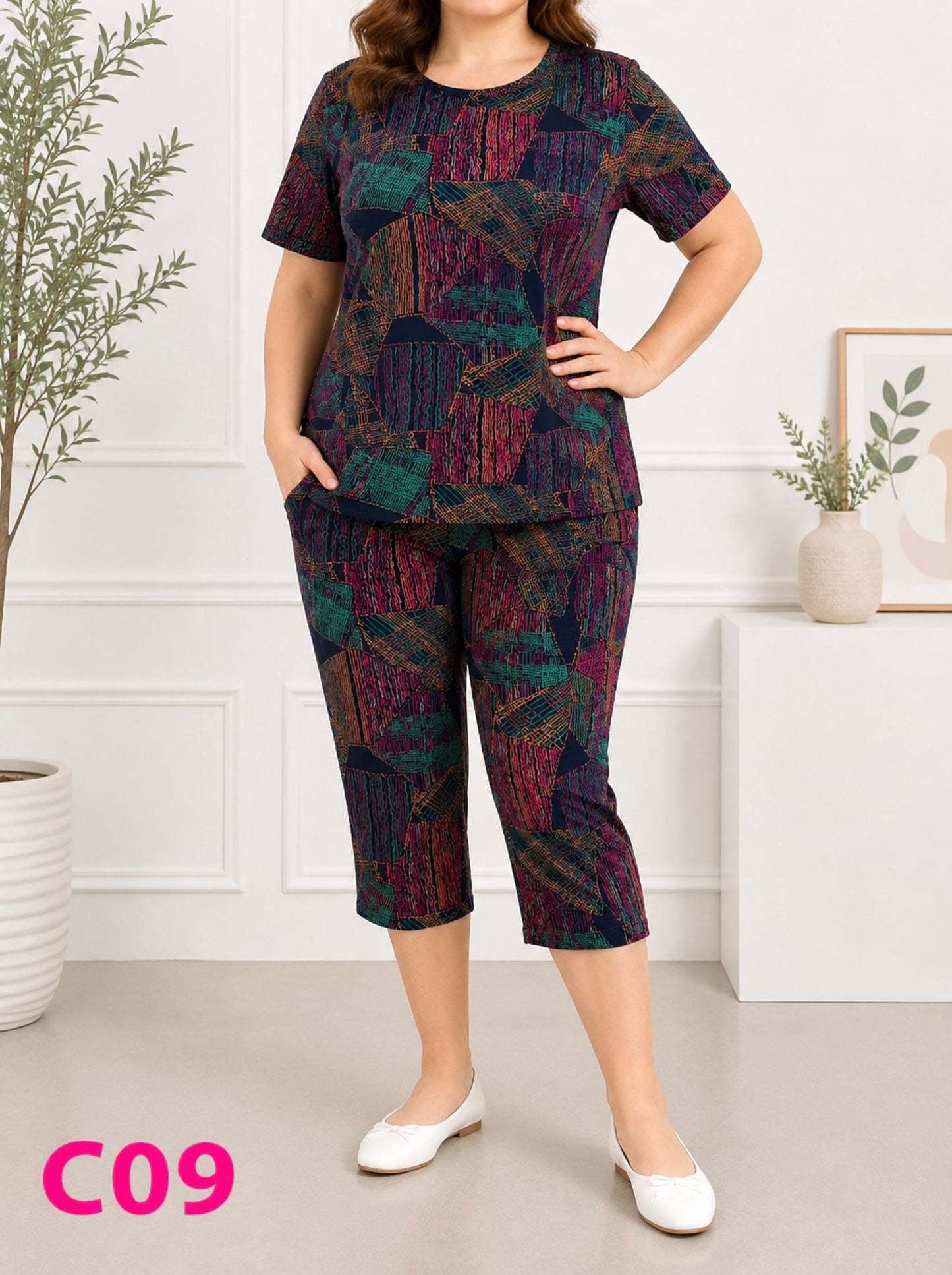 Compleuri/trei sferturi Pantaloni C09