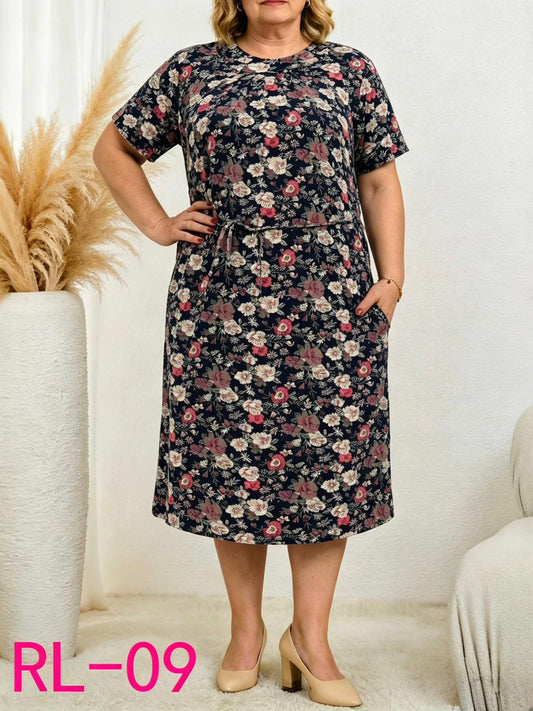 Рокля с къс ръкав QL-114