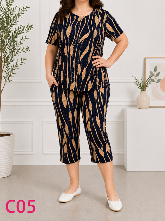 Compleu cu pantaloni trei sferturi C05
