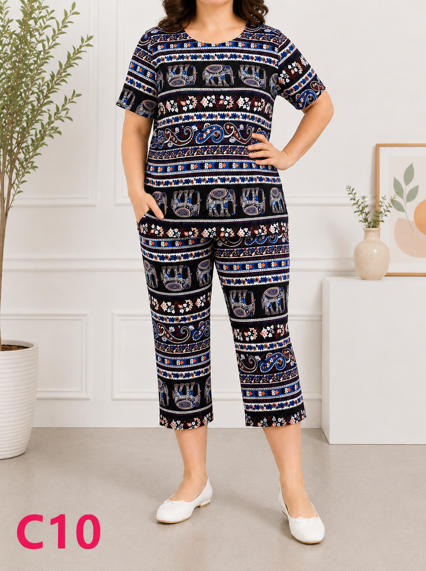 Compleuri/trei sferturi Pantaloni C10