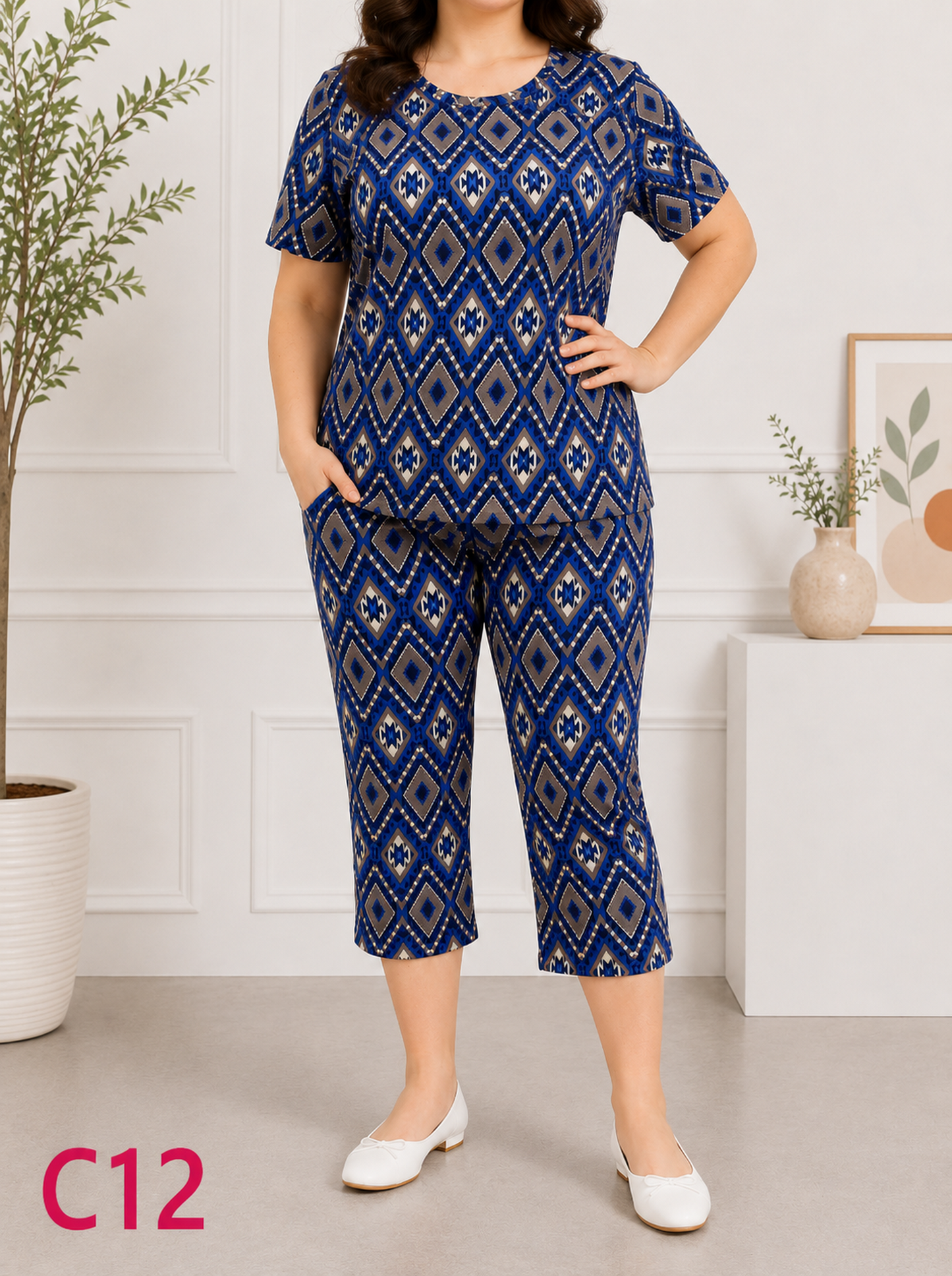 Compleuri/trei sferturi Pantaloni C12