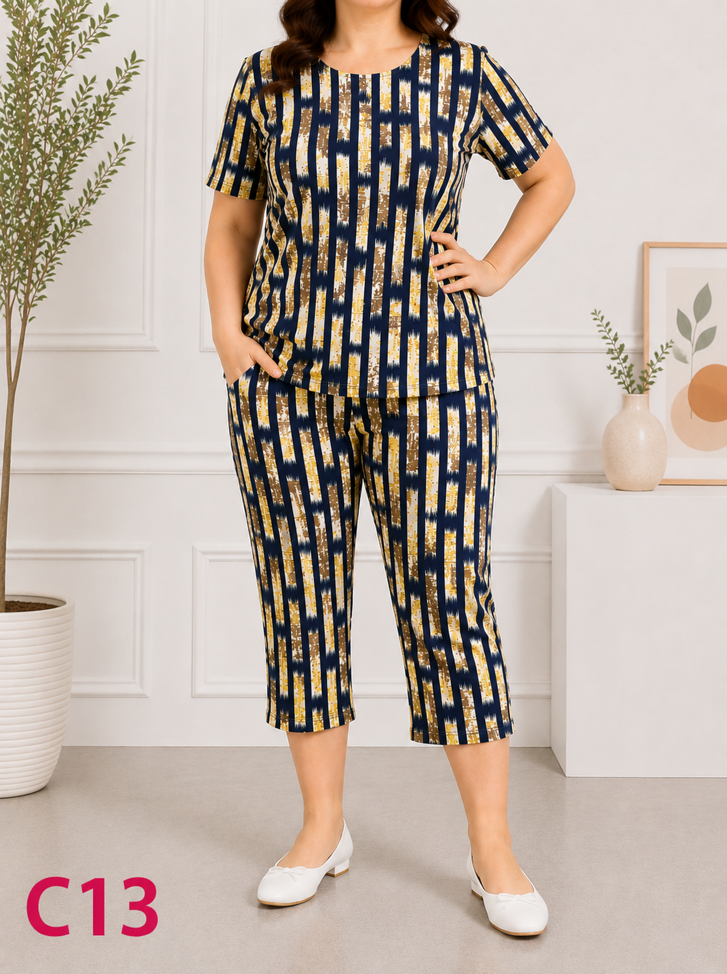 Compleuri/trei sferturi Pantaloni C13