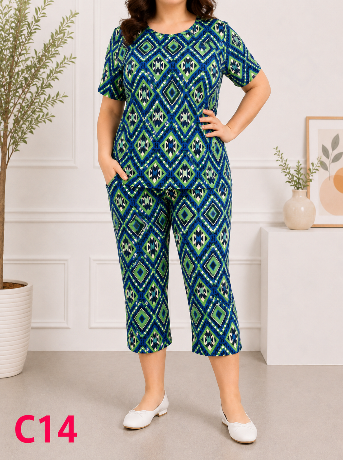 Compleuri/trei sferturi Pantaloni C14