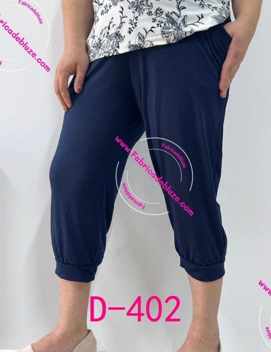 Pantaloni Treisferturi bumbac D402