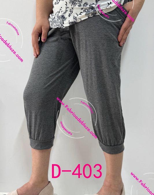Pantaloni Treisferturi bumbac D403