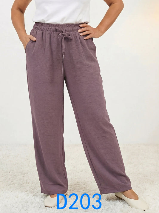 Pantaloni lungi   D203 violet deschis